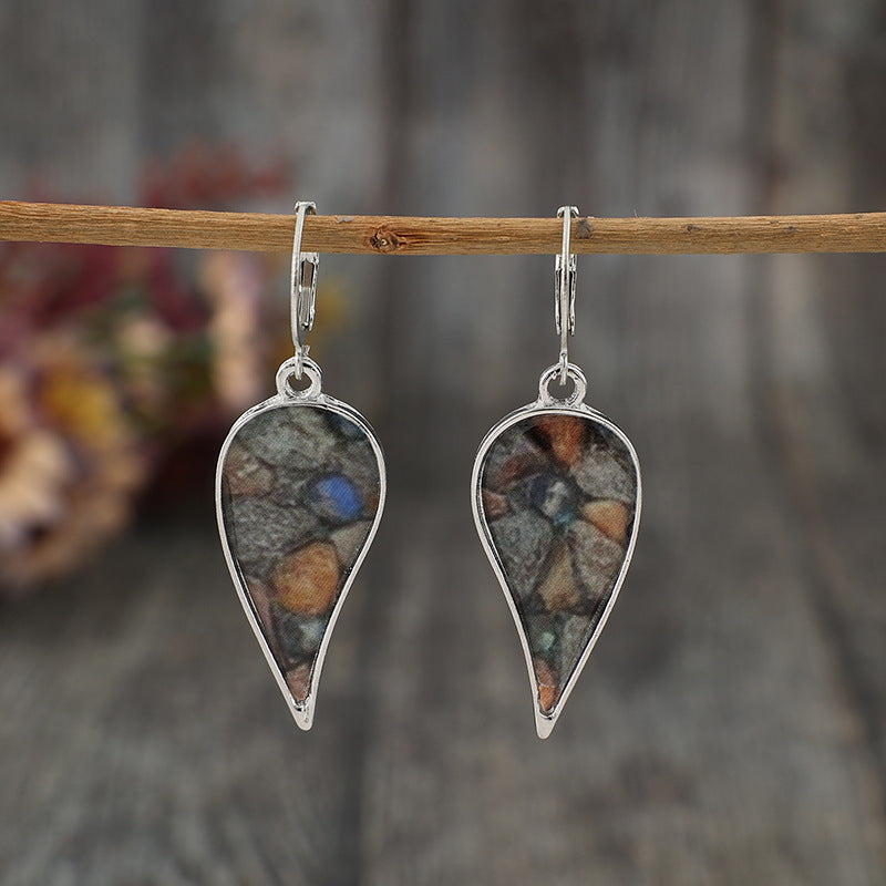 Natural Stone Dangle Earrings